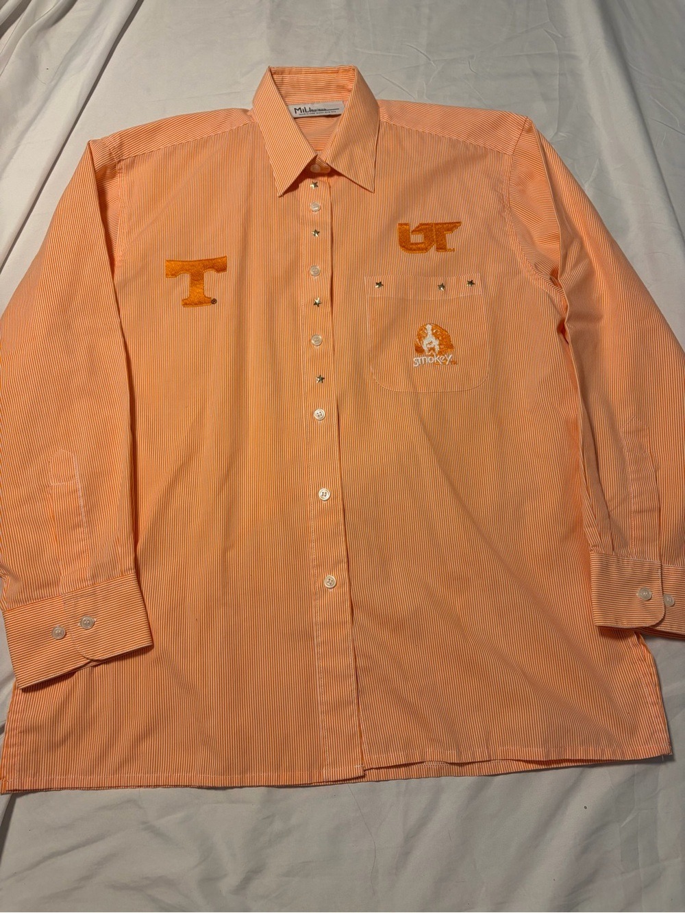Vintage Mili Designs M Tennessee Volunteers Button Up Shirt Women’s Appliqué - Picture 3 of 13
